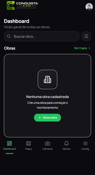 Tela real do projeto Sistema de Monitoramento de Câmeras